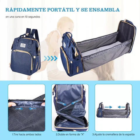 BOLSO MOCHILA MATERNAL BEBE PAÑALERA